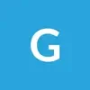 Greg-review Bold white letter G centered on a light blue square background.